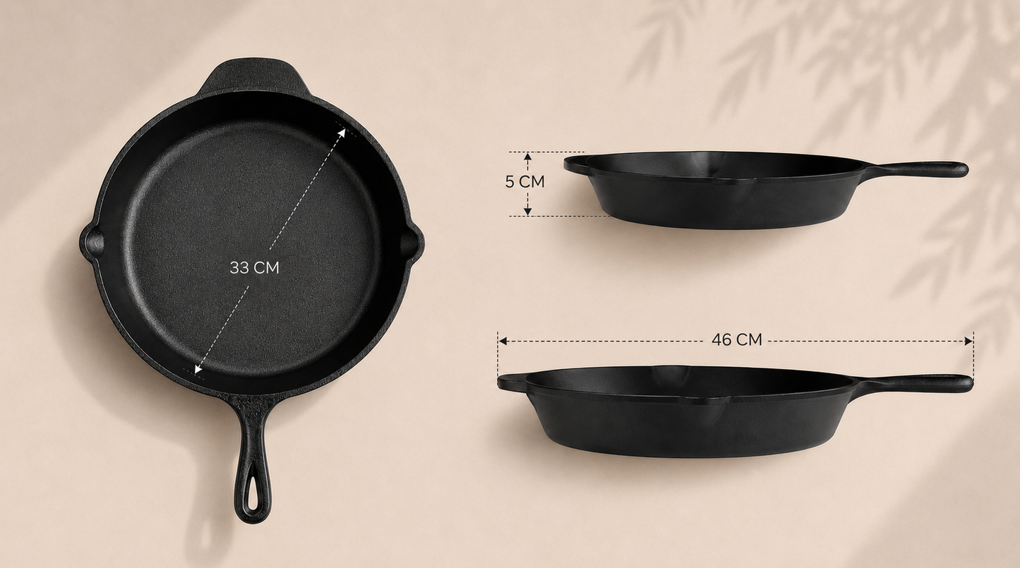 30 CM CAST IRON SKILLET