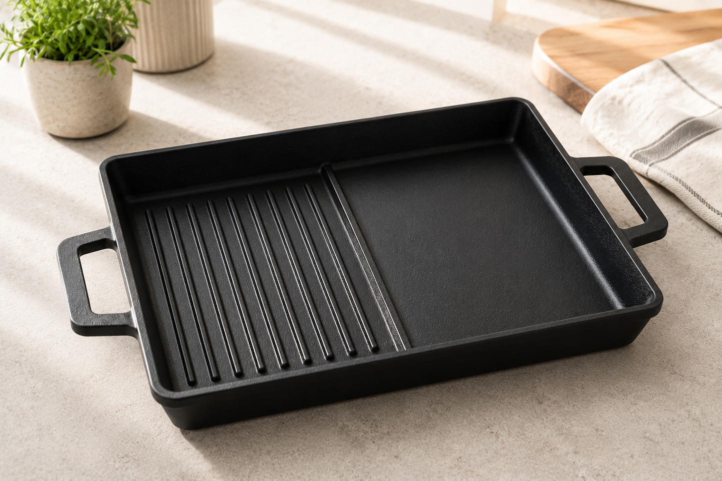 VULCAN Duo Grill & Griddle angled shot