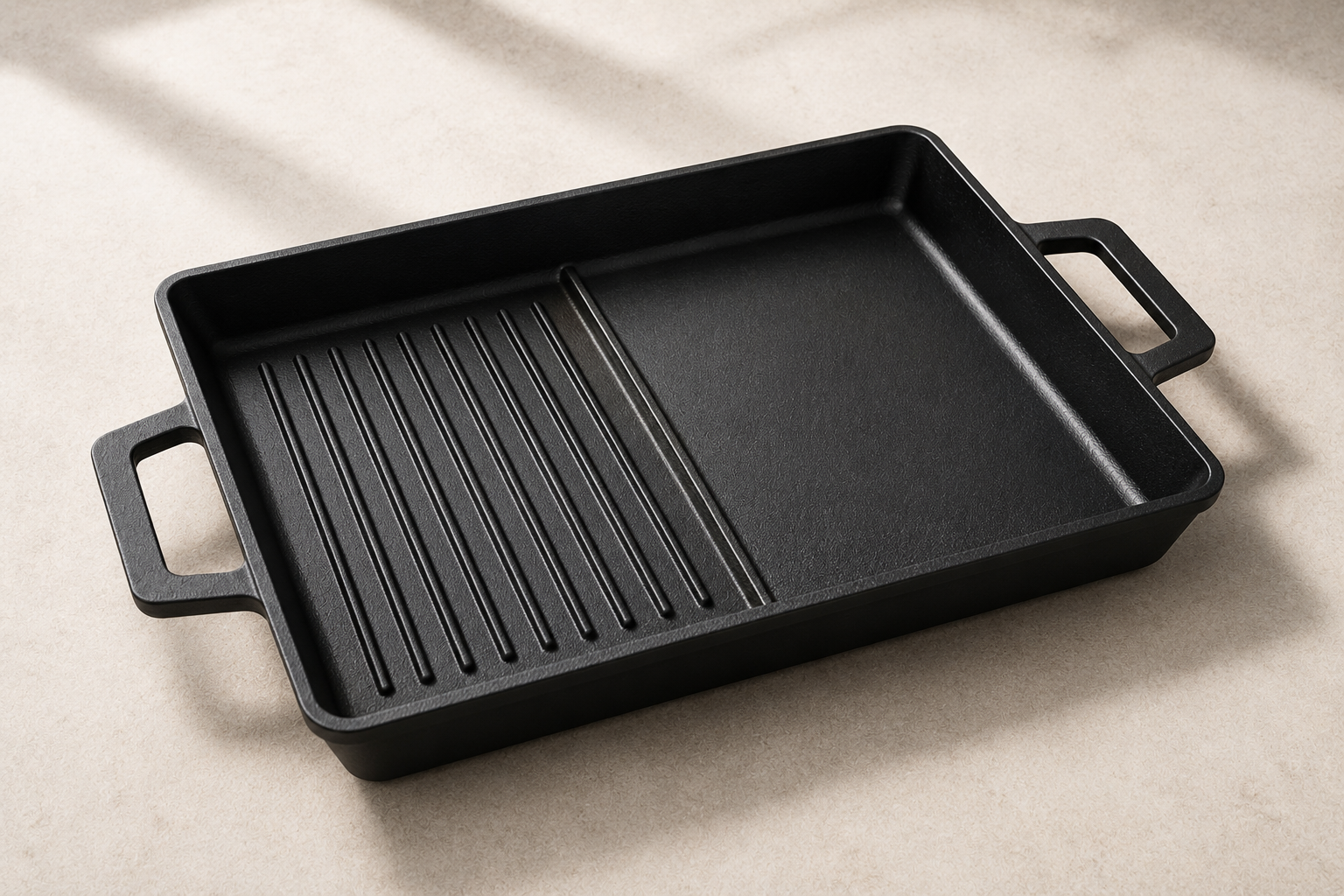 VULCAN Duo Grill & Griddle ridge texture close-up