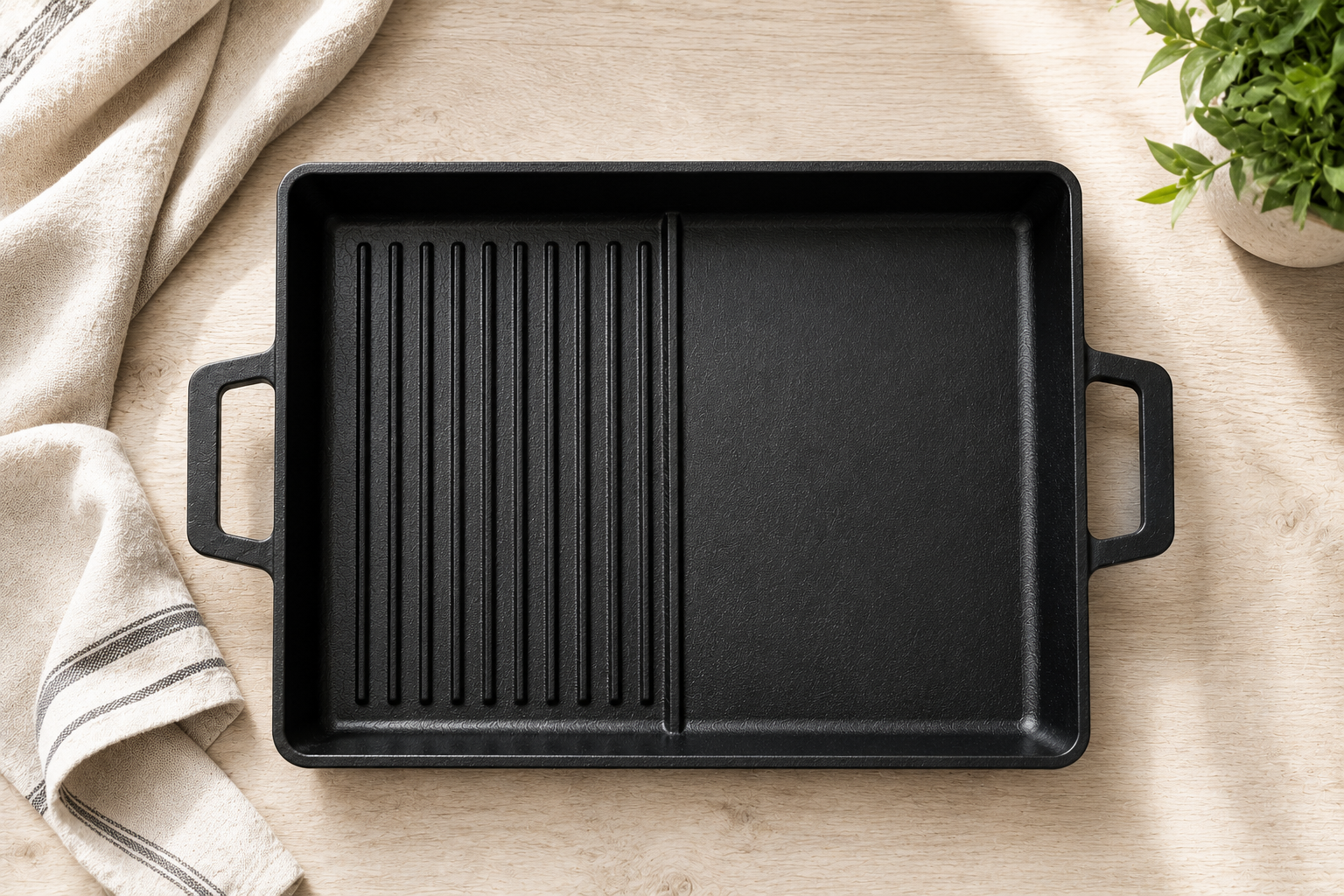 VULCAN Duo Grill & Griddle on stone surface