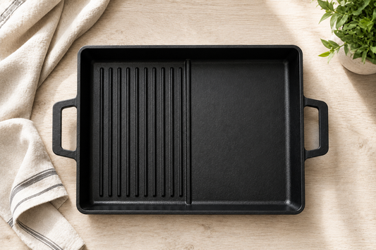 VULCAN Duo Grill & Griddle on stone surface